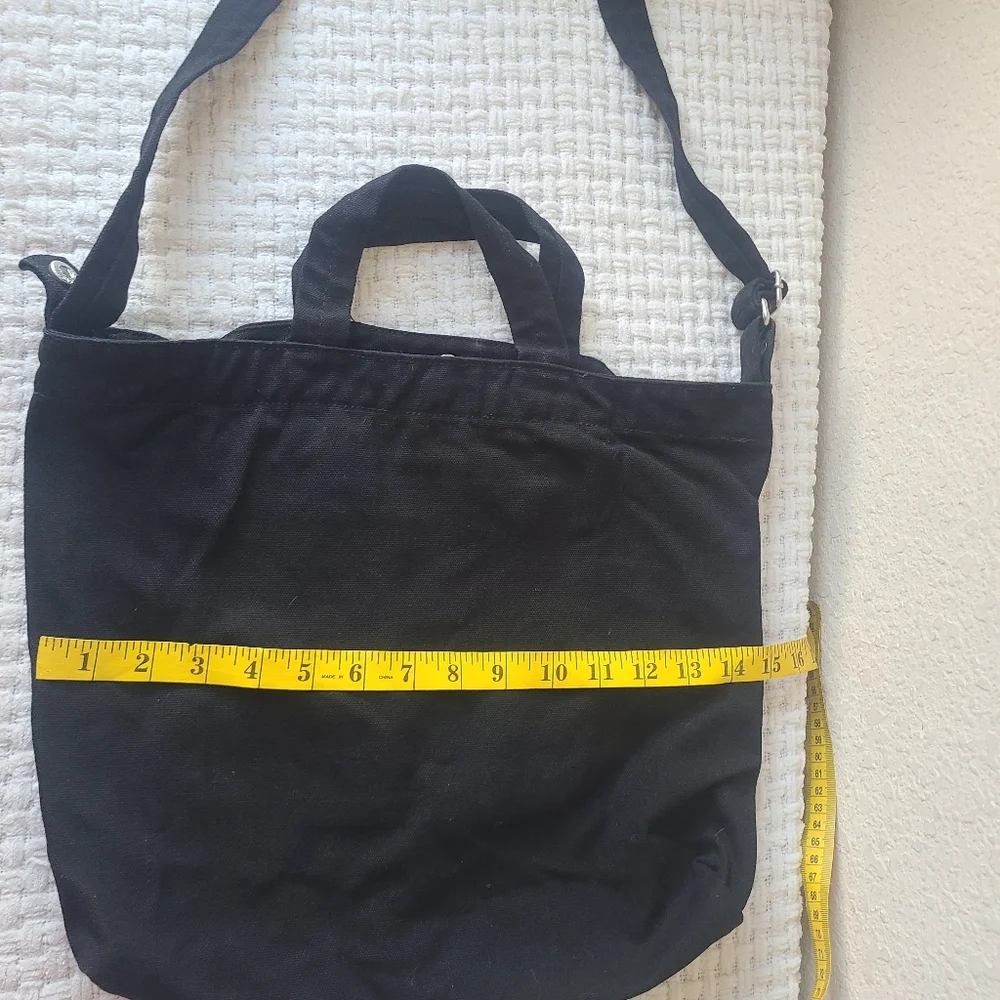 Baggu Black 100% Cotton Shoulder Bag - Picture 6 of 6